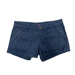 Union Bay Womens Blue Chino Shorts Size 5 Stretch Cotton JB41933